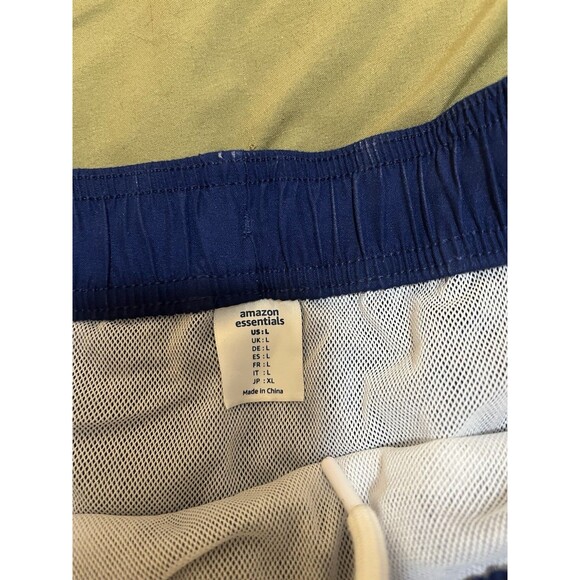 Amazon Essentials Men’s Large Dark Blue Swimming Shorts - Picture 2 of 3